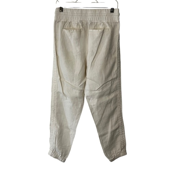 Athleta Cabo Linen Jogger Pants White 4 - Picture 14 of 16